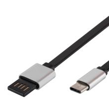 USBF C2 - USB-C nabíjací kábel, plochý, 2m