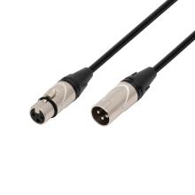 XLR3 - XLR kábel, 3m, vidlica-zásuvka, 3p