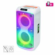 PAR216WH - Party reprobox, 2 x 165 mm, akumulátor, BT, LED, s mikrofónom