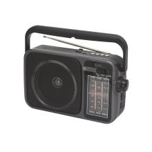 RPR10 - SAL RPR10 prenosné rádio s multimediálnym prehrávačom, bezdrôtovým reproduktorom Bluetooth, 3-pásmovým rádiom, prehrávanie MP3 z USB/microSD nosiča, nabíjateľné