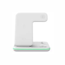 CNS-WCS302W - CANYON 3in1 bezdrôtová nabíjačka, biela