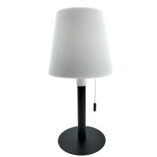 TG-011 - TUNGSRAM Stolná lampa so solárnym panelom, 5 W, 450 lm, 3 000 K, 3xDIMM, USB-C, IP54, 14 x 30 cm, čierno-biela