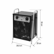 FKI9 - Prenosný ventilátorový ohrievač, 400 V / 9 kW